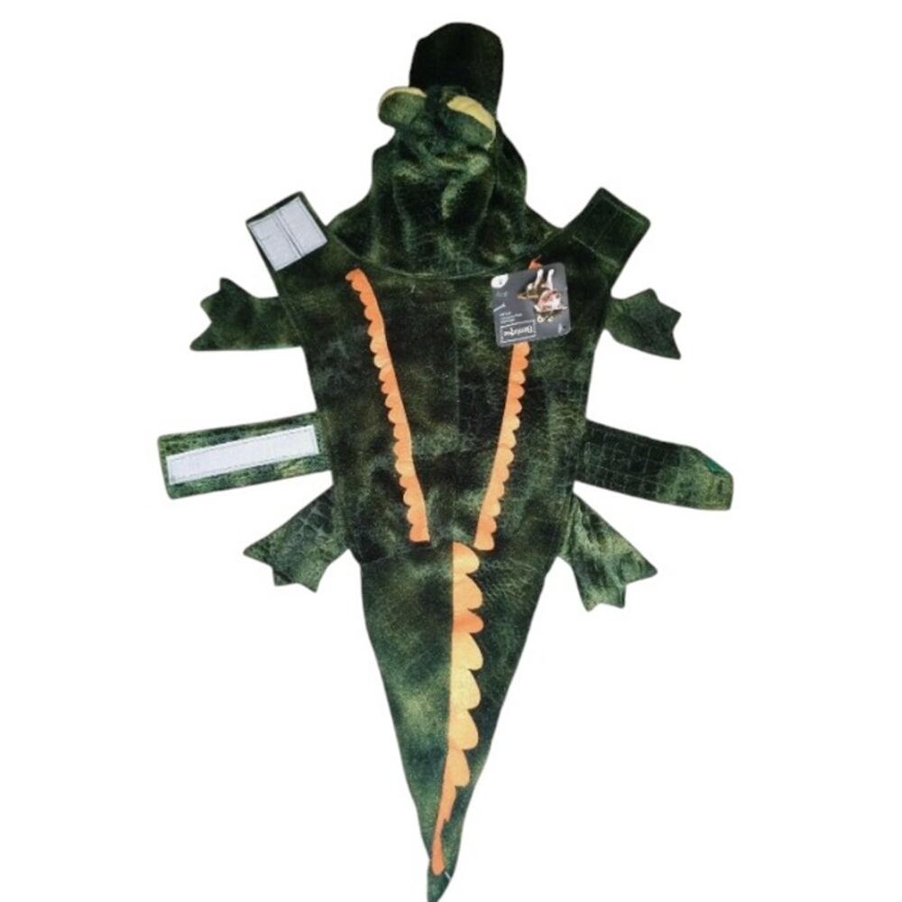 NWT Dog Bootique Halloween Green Alligator Dog Costume Size Large 17"-19" Long - Picture 2 of 4